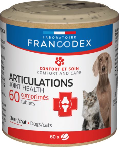 Витамины для собак и котов Francodex Joints Dog Cat для здоровья суставов 60 табл