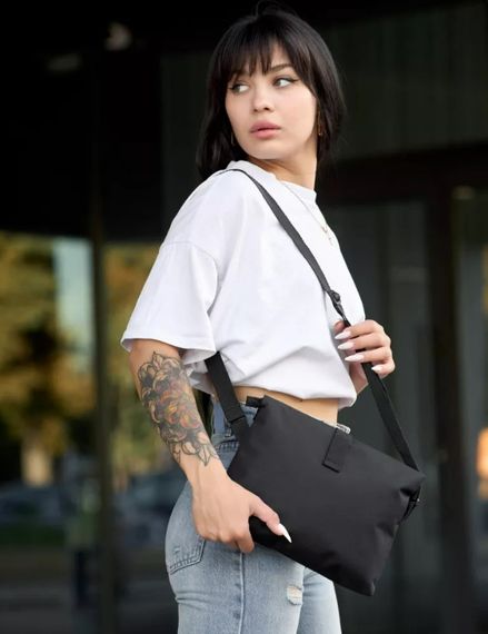 Сумка жіноча Sambag Dalas чорна 20 х 25 х 4 см (70301065) | Зображення 6