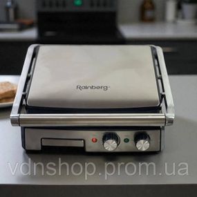 Сендвічниця з антипригарними панелями, Контактний гриль для стейків і овочів, Великий електричний гриль OG-52