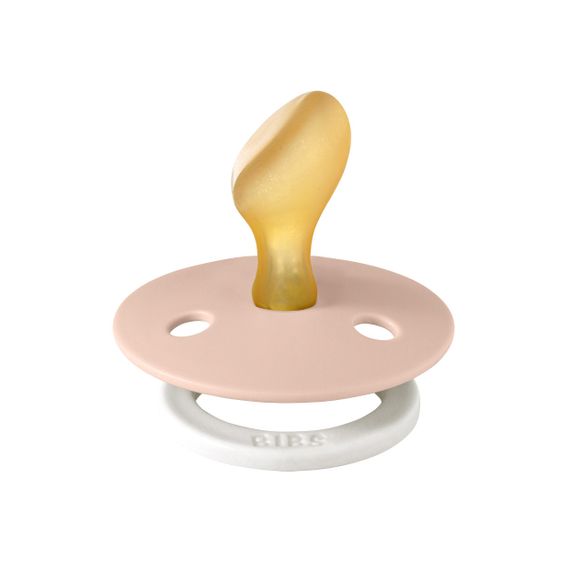 Соска пустушка BIBS Colour Latex Anatomical (анатомічна) – Blush GLOW 0-6 міс світиться в темряві