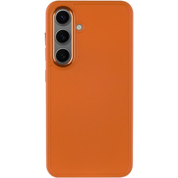 TPU чехол Bonbon Metal Style для Samsung Galaxy S24 Оранжевый / Papaya | Зображення 1