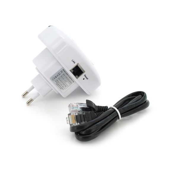 Підсилювач WiFi сигналу із вбудованою антеною WNWFR, живлення 220V, 300Mbps, IEEE 802.11b/g/n, 2.4-2.4835GHz, BOX | Зображення 1