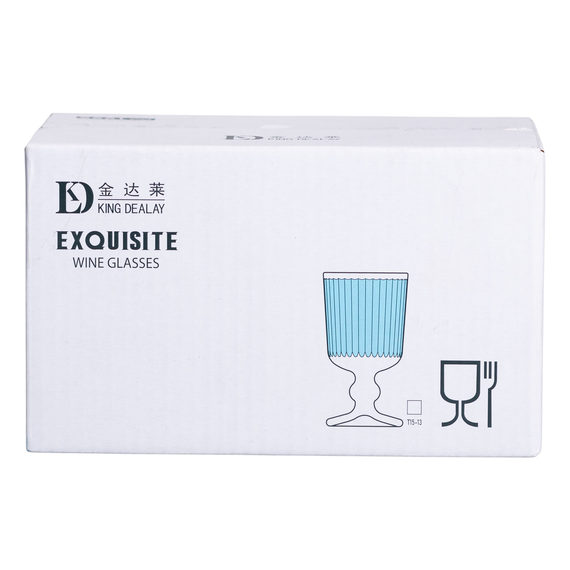 Набор рюмок 6 шт по 50 мл стеклянные на ножке HP-19-129 | Зображення 4