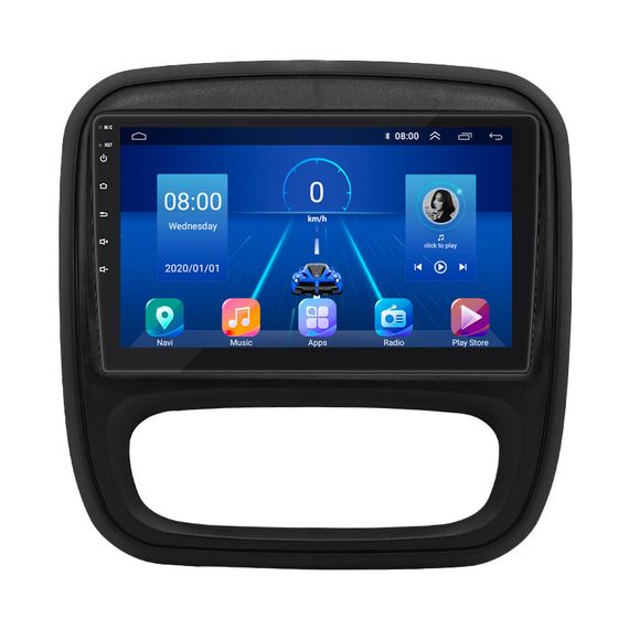 Штатная магнитола 9" Lesko для Renault Trafic III 2014-2021 6/128Gb 4G Wi-Fi GPS Top Рено