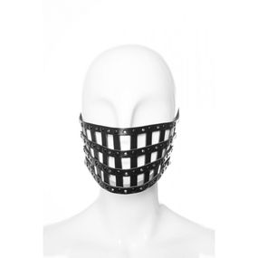 Маска з натуральної шкіри, ручна робота, модель Grid 1