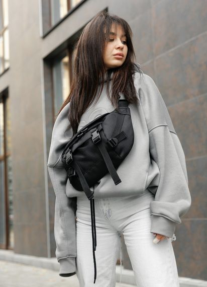 Жіночий рюкзак Sambag RollTop DOUBLE чорний 41 х 27 х 18 см (24330065) | Зображення 2