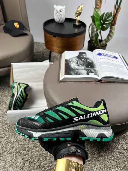 Чоловічі кросівки Salomon XT-4 Carbon Black Green Silver весна / лето / осень А3634 42 26,5 | Зображення 8