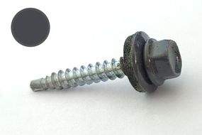 Саморіз покрівельний 4,8*35 DIN 7504K RAL 7024 для дерева (пач 50 шт.) (колір — графітовий сірий) APRO SDS483570241