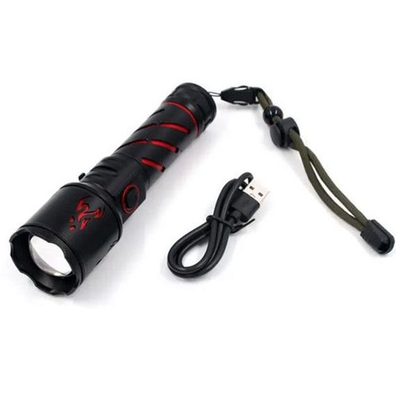 Пилозахищений ліхтар, Потужний ліхтарик для дому із зарядкою, Надпотужний ліхтар лід FQ-51 | Зображення 2