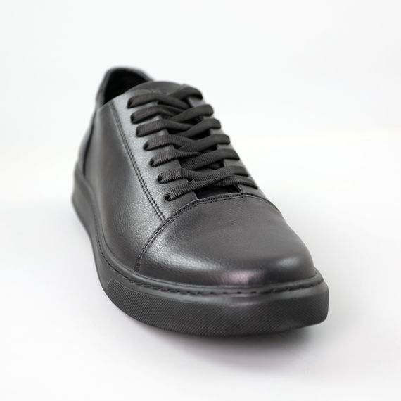 Кеди чоловічі шкіряні 589987 Чорні 40 41 42 43 44 45 | Зображення 1