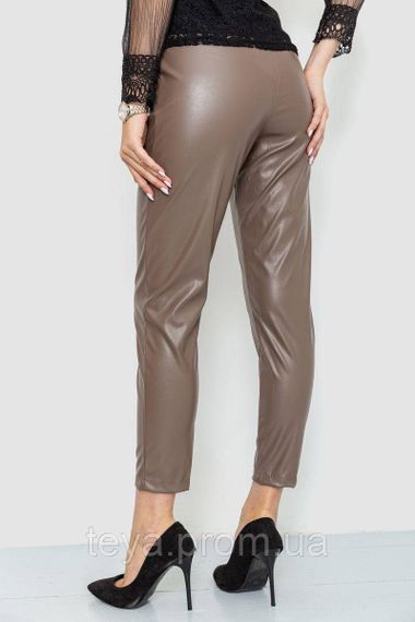 Лосини жіночі з екошкіри колір моко розмір S FA_007886 | Зображення 3