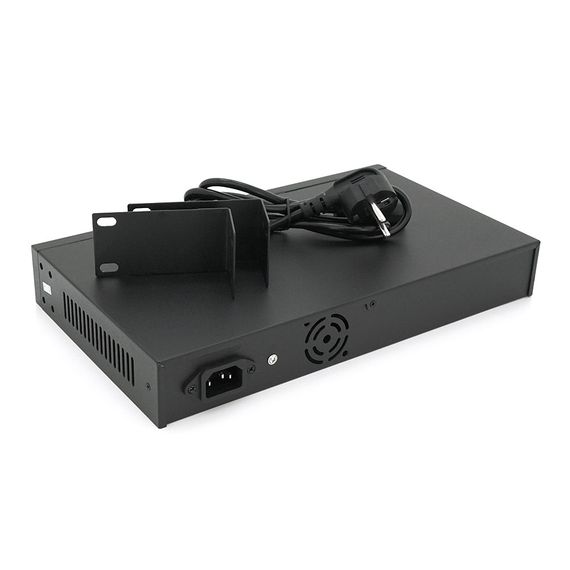POE коммутатор Merlion 16 POE 10/100 + 2 RJ45 10/100/1000 + встроенный БП 52V | Зображення 2