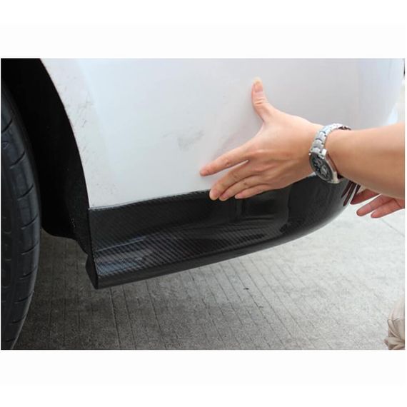 Накладки на задній бампер Flap (для Base 2011-2015, Карбон) для Ауди A4 B8 рр | Зображення 2