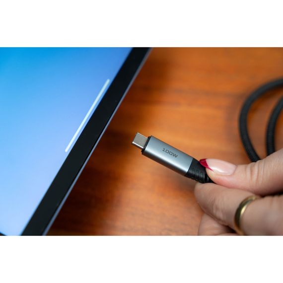 Дата кабель USB-C to USB-C 1.2m 100W black Verbatim (31846) | Зображення 5