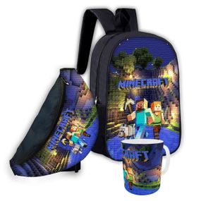 Набор детский майнкрафт "Minecraft" рюкзак,сумка-бананка,кружка (00695)