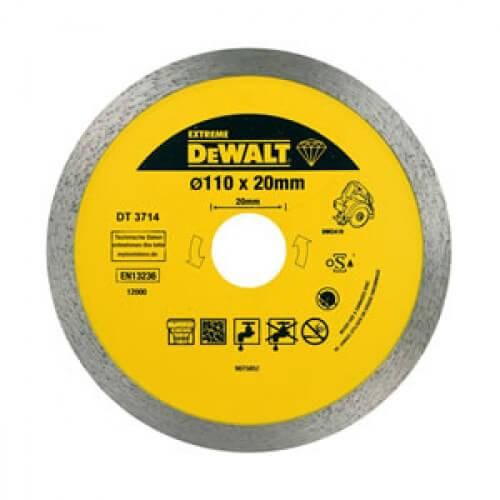 Диск діамантовий 110х1.6х20 мм DeWALT DT3714