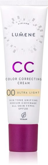 Тональний крем LUMENE CC CREAM SPF 20 - 00 ULTRA LIGHT (30 ml)