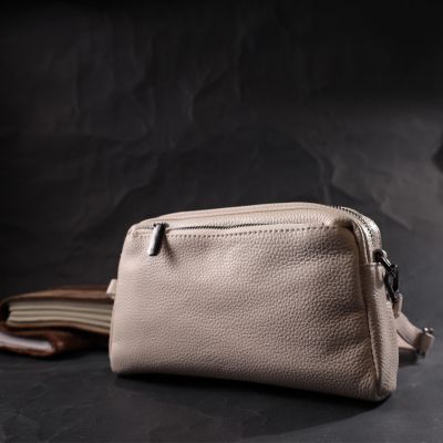 Сумка Vintage З м&apos;якої натуральної шкіри Біла (22376) | Зображення 9