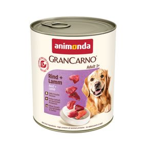 Корм вологий GranCarno Adult Beef Lamb для дорослих собак з яловичиною і ягнятиною 800 г