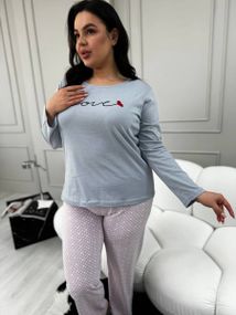 Затишна піжама домашній костюм  PLUS SIZE