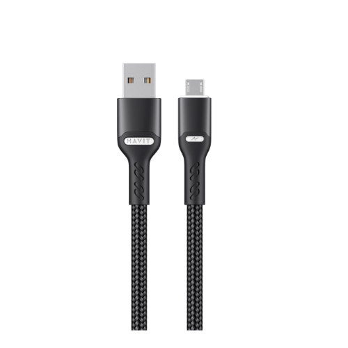 Кабель USB MicroUSB Havit HV-CB6215 3,0A 1м чорний | Зображення 2