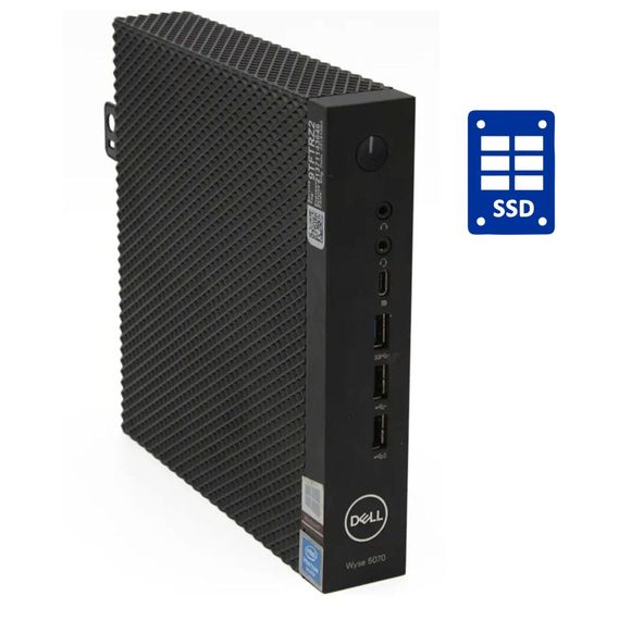 Неттоп Dell Wyse 5070 USFF / Intel Celeron J4105 (4 ядра по 1.5 - 2.5 GHz) / 4 GB DDR4 / 16 GB SSD / Intel UHD Graphics 600 б/у