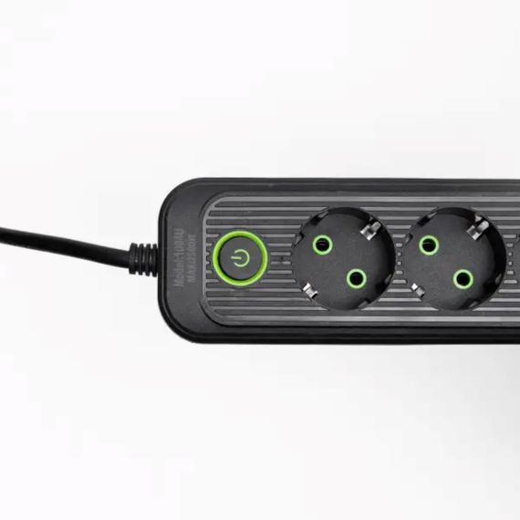Мережевий фільтр-подовжувач 3 розетки 3хUSB-A 1xUSB-C 5м чорний HP-5-36 | Зображення 3