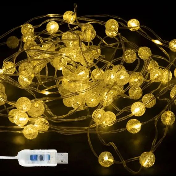 Гірлянда-лампочки USB 10м, 100LED, Теплий білий XPRO (23457648101_348) | Зображення 9