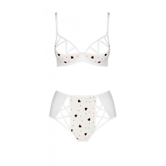 Еротичний комплект з малюнком Passion LOVELIA BIKINI XXL/XXXL, white | Зображення 2