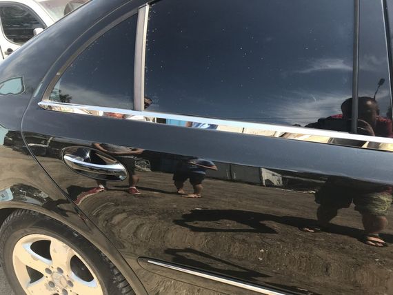 Наружняя окантовка стекол (нерж) SD, OmsaLine - Итальянская нержавейка (4 шт) для Mercedes E-сlass W211 2002-2009 гг | Зображення 6