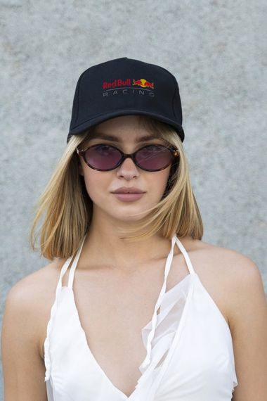 Кепка бейсболка тракер Without з принтом RedBull Black | Зображення 3
