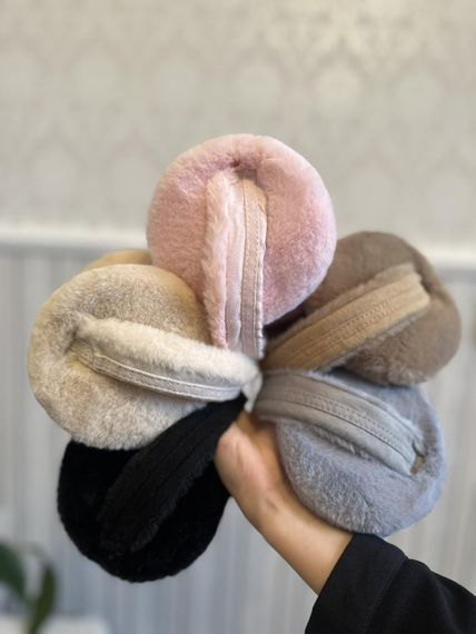 Хутряні навушники складні  Бежевий One Size (4004) | Зображення 7