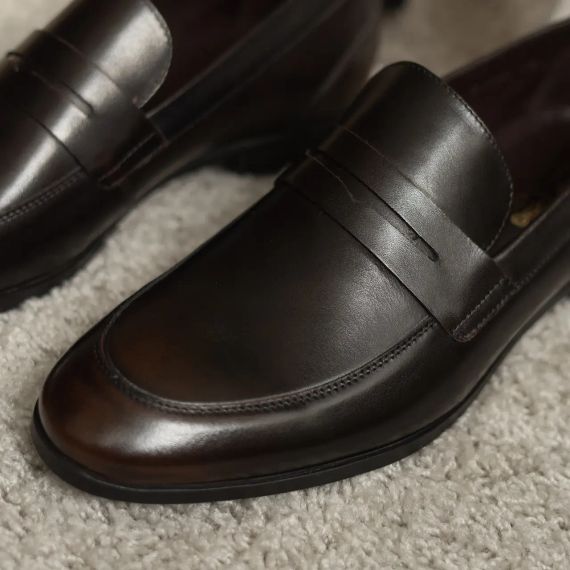 Пенні лофери Ікос коричневі 44 розмір | Зображення 4