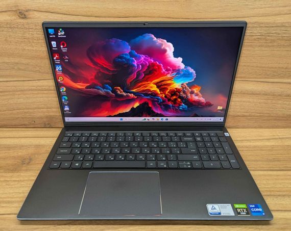 Игровой ноутбук Б-класс Dell Vostro 15 7510 / 15.6" (1920x1080) IPS / Intel Core i7-11800H (8 (16) ядер по 2.3 - 4.6 GHz) / 16 GB DDR4 / 512 GB SSD / nVidia GeForce RTX 3050, 4 GB GDDR6, 128-bit / WebCam / TouchID / Windows 11 б/у + Подарок Мышь / USB | Зображення 1