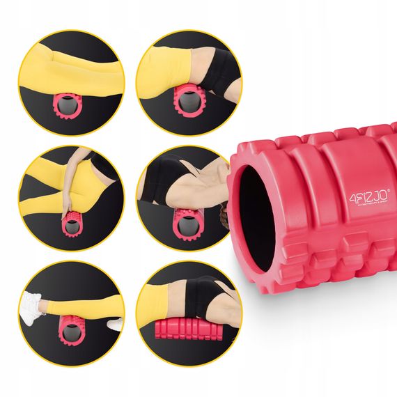 Масажний ролик 4FIZJO 33 x 14 см (валик, роллер) Pink (P-5907739310088) | Зображення 7