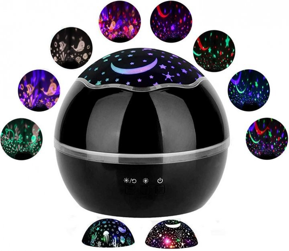 Проектор-нічник 2в1 / Підводний світ Dream Lamp HD , Чорний | Зображення 1