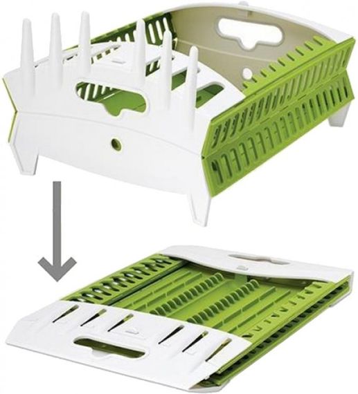 Органайзер – сушарка Collapsible Dish Rack ∙ Складна кухонна підставка для сушіння посуду | Зображення 1