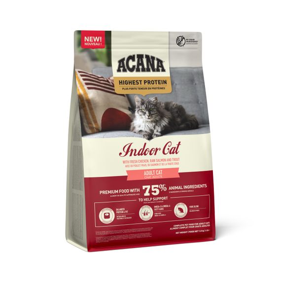 Сухой корм с курицей и рыбой для домашних котов Acana Highest Protein Indoor Cat, 1.8 кг | Зображення 2