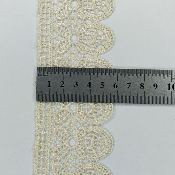 Кружево макраме  6см (13м) Цвет - Молочный (12-SF-3150-2) | Зображення 3