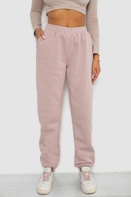 Спортивные штаны женские на флисе  -уценка, цвет бежевый, 238R58671-U-19