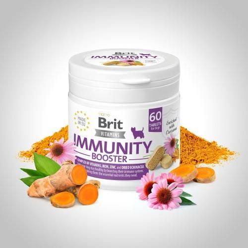 Вітаміни для собак Brit Vitamins Immunity Booster 120 g для імунітету 60 таблеток | Зображення 1