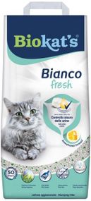 Бентонитовый наполнитель Biokat's Bianco Fresh без запаха 5 л
