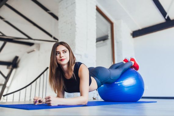 Мяч для фитнеса (фитбол) Power System PS-4011 Ø55 cm PRO Gymball Blue | Зображення 3
