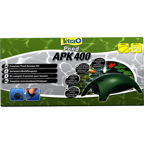 Компресор Tetra Pond APК 400 для ставка для аерації з двома виходами набір