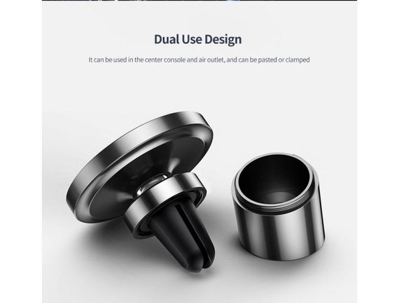 Тримач для мобільного Baseus Magnetic Car Mount (For Dashboards and Air Outlets) Black | Зображення 2