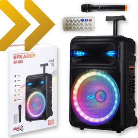 Акустична портативна система XPRO GZ-Q12 з пультом 12'x1 з підсвічуванням 30W(MER-15675_2269)