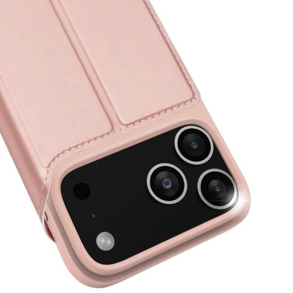 Чохол-книжка Dux Ducis з кишенею для візиток для Apple iPhone 17 Pro Max (6.9") Rose Gold | Зображення 4