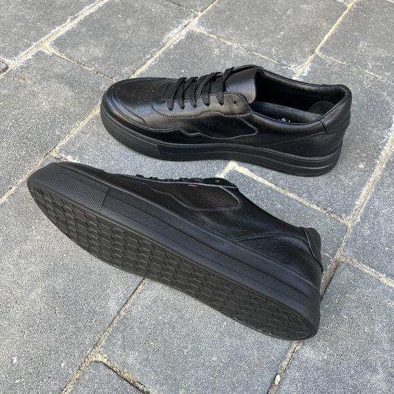 Шкіряні кеди на масивній підошві для чоловіків 40 розмір | Зображення 3