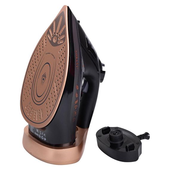 Праска з парою з автовідключенням професійна бездротова для одягу 2400 Вт Sokany SK-11037 | Зображення 1