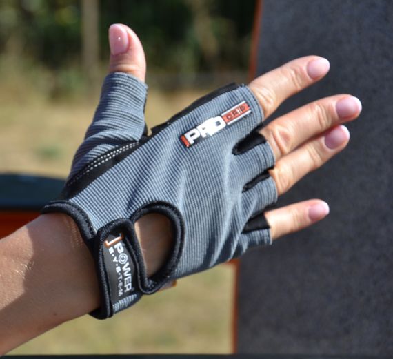 Рукавички для фітнесу Power System PS-2250 Pro Grip Grey M | Зображення 3